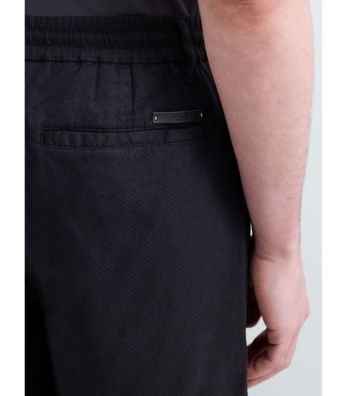 リネンコットンツイルショーツ 詳細画像 ブラック 7